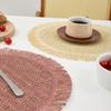 1шт домашний декор теплоизоляционный коврик бумажный тканый коврик для столовых приборов с кисточками и усами тарелка коврик