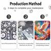 Блестящая жемчужная элегантная птица Феникс DIY Картина Творческое искусство из бусин Ремесло Домашнее настенное украшение Хороший подарок для любителей искусства Украшение для дома