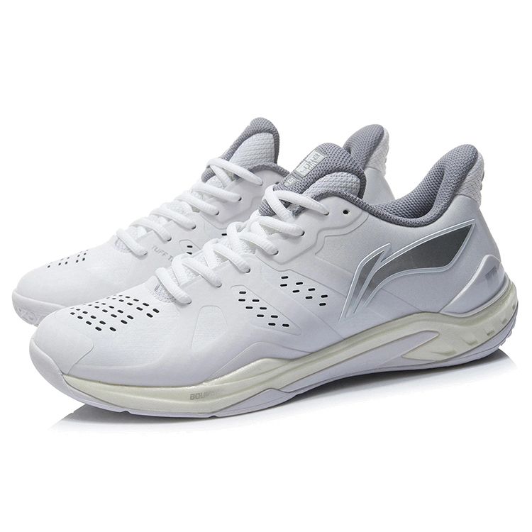 Li-Ning Yun Ting Удобные Универсальные Модные Низкие Кроссовки Для Бадминтона Мужские Туфли Белые AYAR033-4