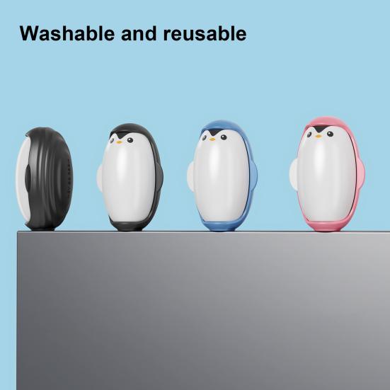 Ролик для удаления катышков в форме пингвина, многоразовый, супер липкий гель, многоразовый, моющийся, компактный, дорожный размер, средство для удаления катышков с одежды