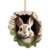 Easter Bunny Pendant Day Hanging Sign Acrylic DIY ,Easter Wreath Decoration for Party