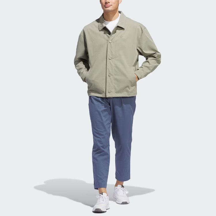 adidas Пальто Go-To Chore с сплошным логотипом, свободная куртка, мужская куртка, цвет «серый галечный» IU4711