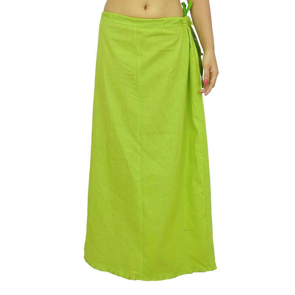 Сари Нижняя юбка Нижняя юбка Хлопок Болливуд Индийская подкладка Для сари