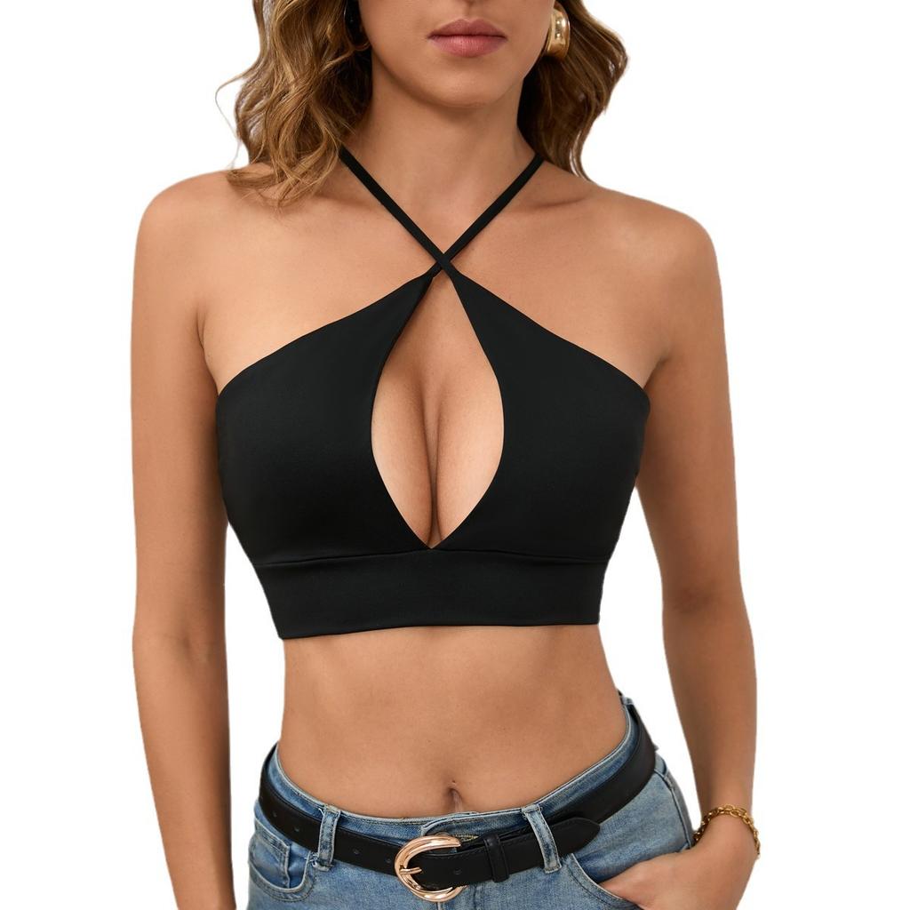 Women's Summer Explosion Small Vest Hollow Suspenders Sexy Tops