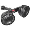Adjustable Dual Head 12V/24V Rear Seat Car Fan – High Power Wind