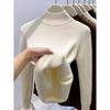 Women S Thick High Neck Long Sleeve Knit Sweater Korean Style Warm Basic Inner Top