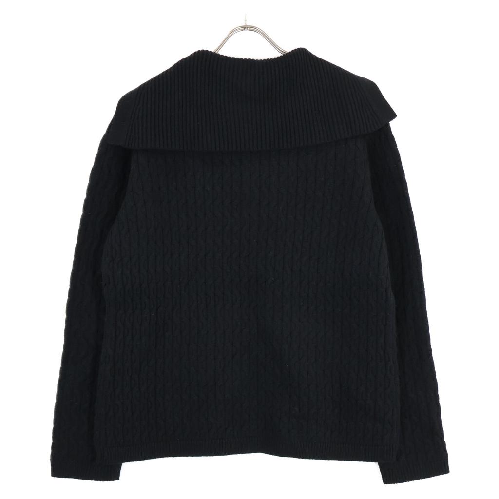 Theory [22AW] 01-2301708-050-904 Cashmere-blend Wool Sailor Collar Knit Sweater/ Tops M blackUsed
