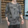 Clearance: Men's Loose-Fit Cotton Long-Sleeve T-Shirt, Round Neck, Ideal for Spring/Autumn.