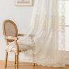 Вышитая сетчатая занавеска для окна Гостиная Спальня Балкон Светопроницаемость Готовая занавеска Европейская Современная Простота