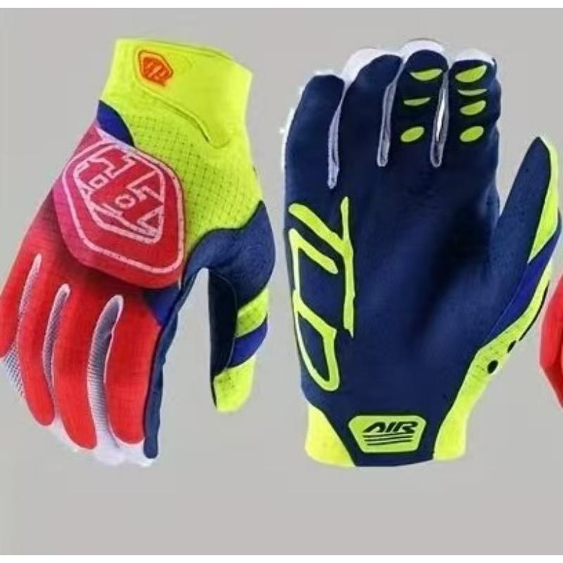 24TLD Four-color Red and Blue Color Scheme Off-road Motorcycle Riding Outdoor Sports Gloves Non-slip and Wear-resistant