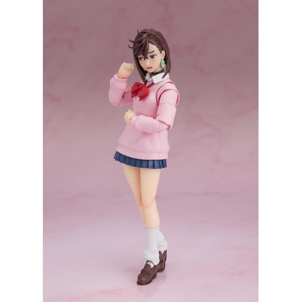 Bandai SPIRITS SHFiguarts Dandadan Momo примерно 140 мм, окрашенная подвижная фигурка из ПВХ и АБС