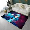 Retro Games Megaman Rockman Cartoon Carpet Rug for Home Living Room Bedroom Sofa Doormat Decor,Child Area Rug Non-slip Floor Mat