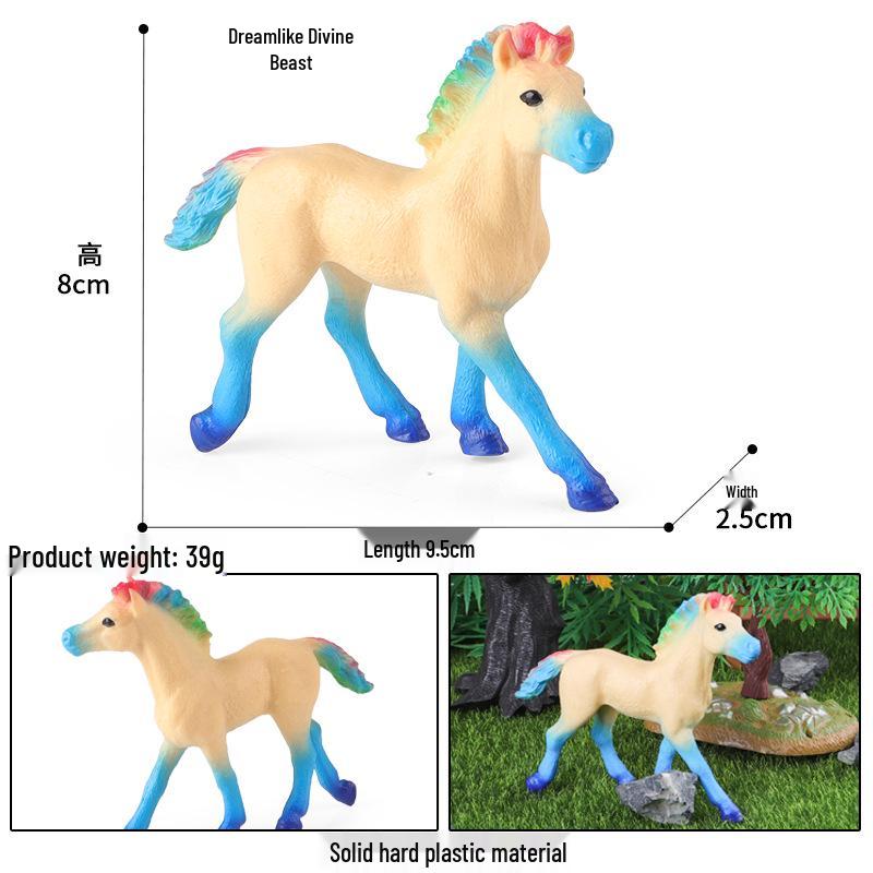 European Pegasus & Unicorn Figurine - Mythical Magic Creature Model