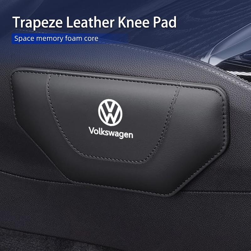 Car Leather Knee Pad Inside Knee Cushion Comfortable For Volkswagen VW Passat Golf Tiguan Polo Scirocco Jetta CC T-ROC ze8