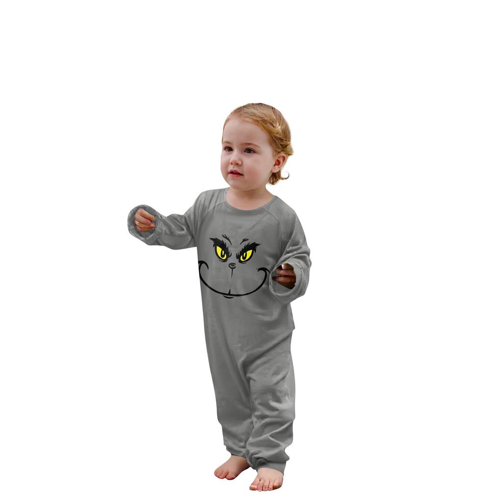 Комплект из топа и брюк с рождественскими принтами для всей семьи Одинаковые комплекты для всей семьи