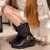 New Summer Women's Sandal Boots Braided Boot Barrel Pointed Medium Heel Mid-tube Boots Fashion Sleeve Outdoor Women's Shoes