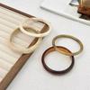 4 Styles Thin Bangle Round Shape Stacking Bangle Fashion Bangle Bracelet  Women