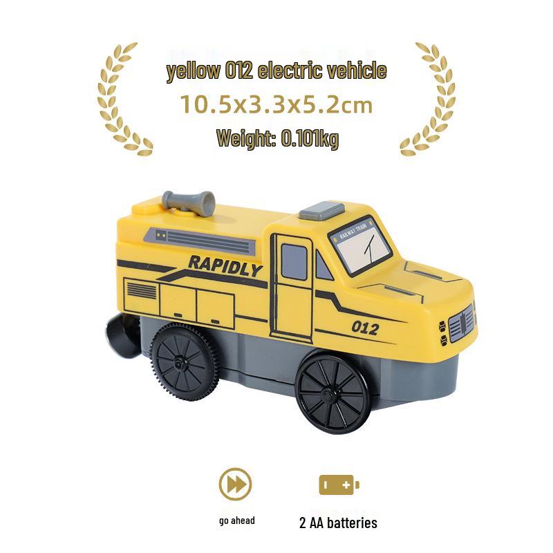 Electric Ride-On Train Set for Kids - Compatible with Thomas Brio Mi Rabbit Wooden Tracks