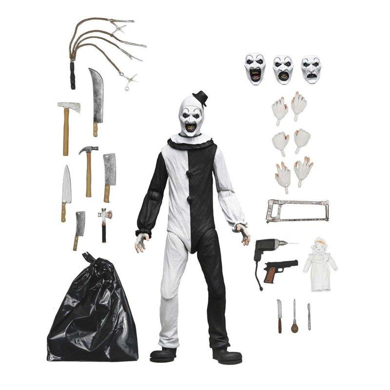 NECA Фигурка Арт Фигурка Клоуна Террифаер Дамиена Леоне Фигурка Действия Модель Игрушки Суставная Подвижная Кукла Игрушки Подарки