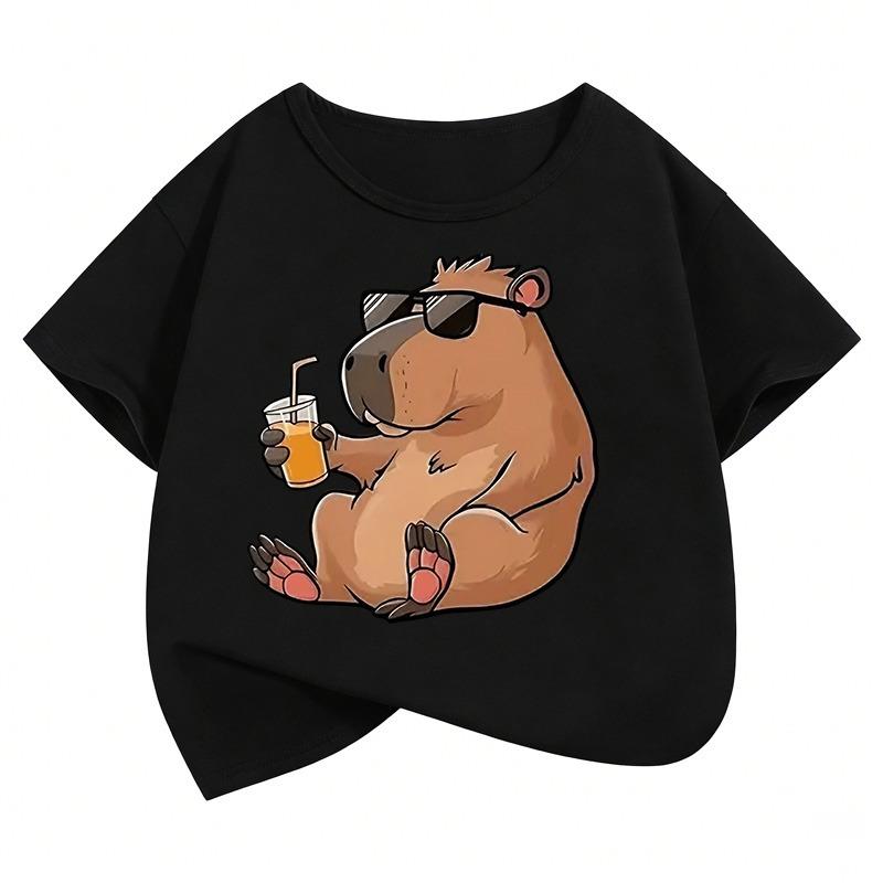 2026 Горячая Мультяшная Аниме Dragon Ball Goku Печатная Футболка Детский День Рождения Счастливые Номера 1-10 Лет Мультяшная Одежда Подарок для Детей