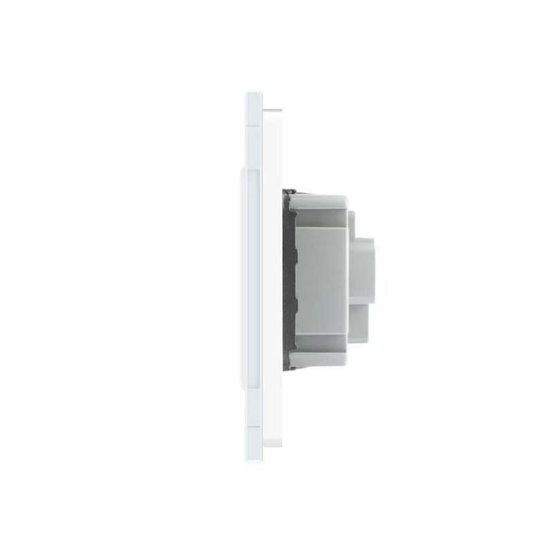 Livolo Israel Standard Power Socket,Crystal Glass Panel, AC 100~250V 16A, VL--C7C1ILWF,with the Waterproof Cover,Light Switch