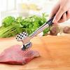 Meat Tenderizer Hammer with Anti-Slip Handle Dual-Sided Mirror Polished Comfortable Grip Pounder Heavy Duty Pounder Tool for Steak Fish