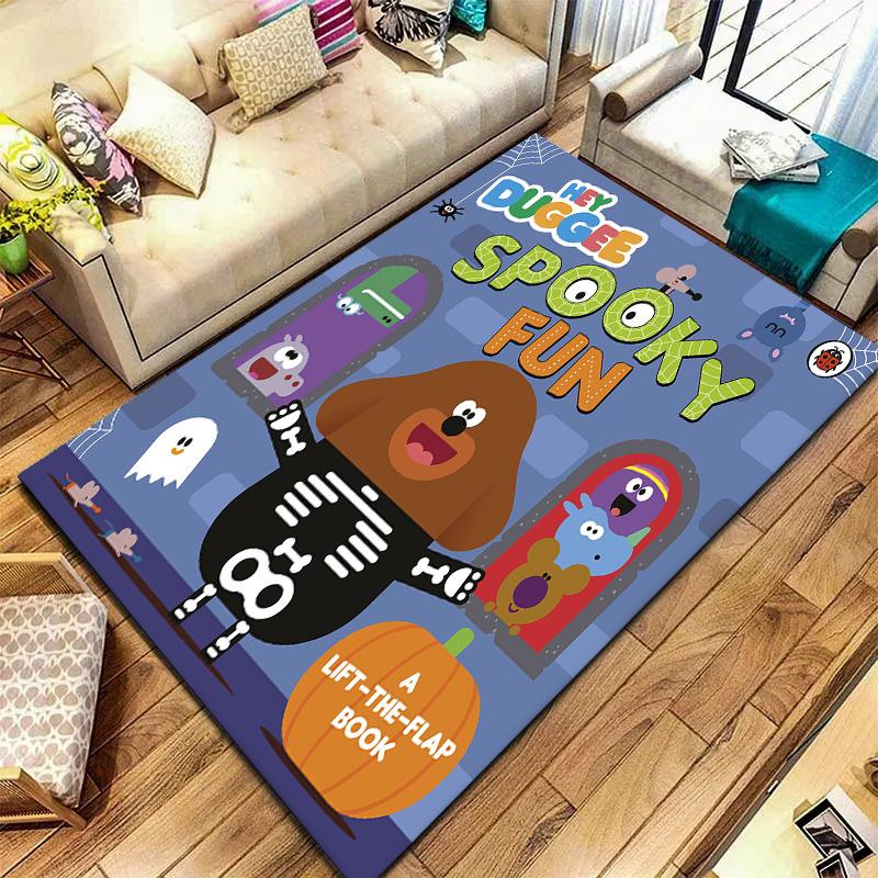 Hey Duggee Carpet Rug for Living Room Bedroom Home Sofa Decoration,Kids play Non-slip Floor Mat