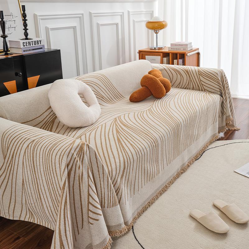 Чехол на диван, тканевый чехол для дивана, подушка для дивана, полотенце, простое современное полностью покрытое одеяло, не царапающий чехол для дивана, универсальный универсальный чехол на четыре сезона