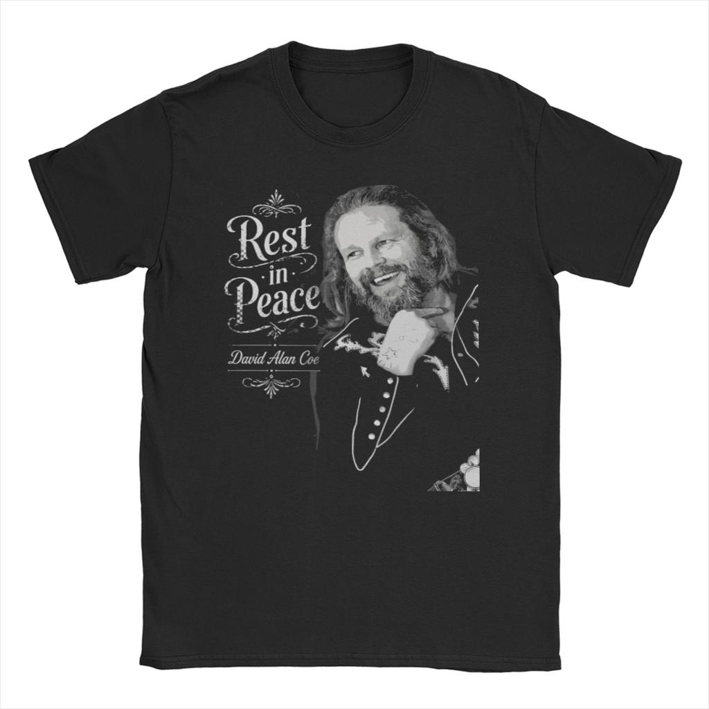 David Allan Coe T Shirt Unisex Women Pure Cotton Cool TShirt Round Collar Tees Short Sleeve Clothes Graphic Printed