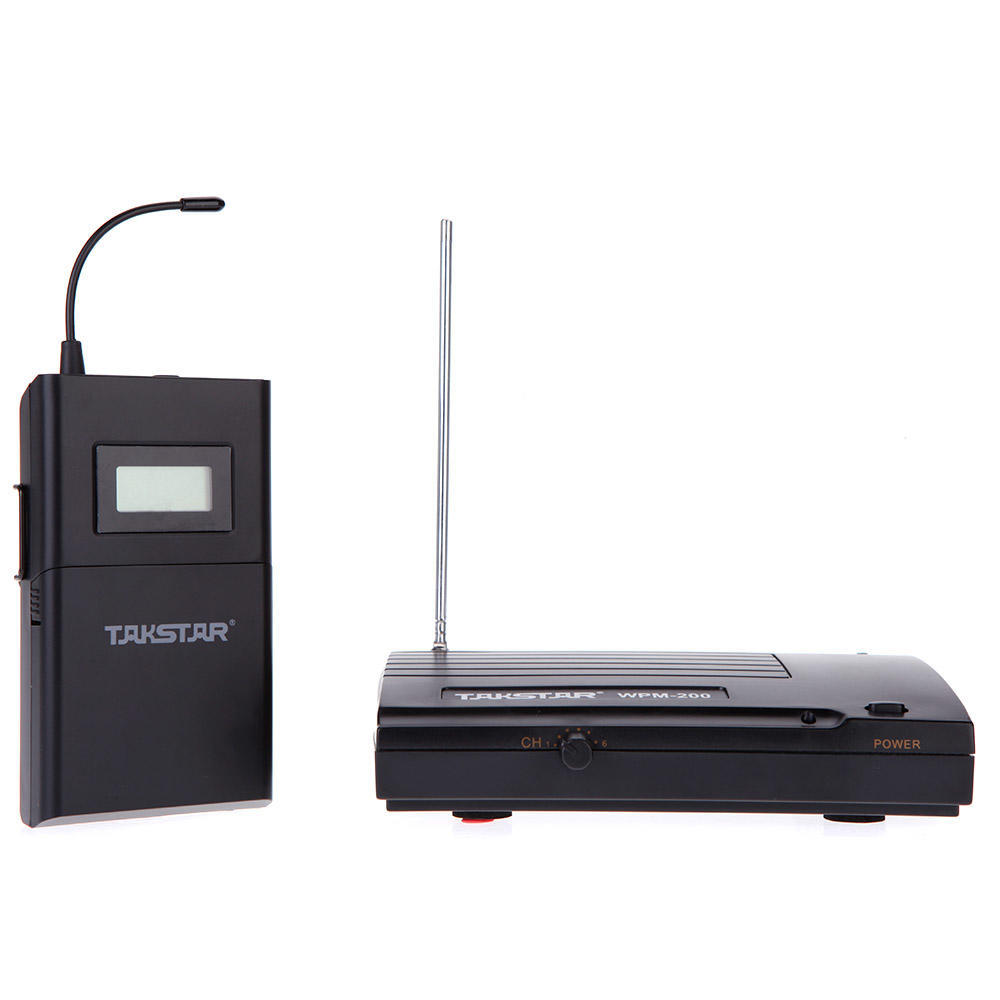 Takstar WPM-200 Беспроводная система мониторинга УВЧ, дальность передачи 50 м, стереонаушники-вкладыши