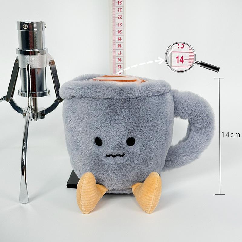 Рабочий скот и лошадь пьют имитацию чашки кофе плюшевая кукла креативная тряпичная кукла офисная кукла украшения