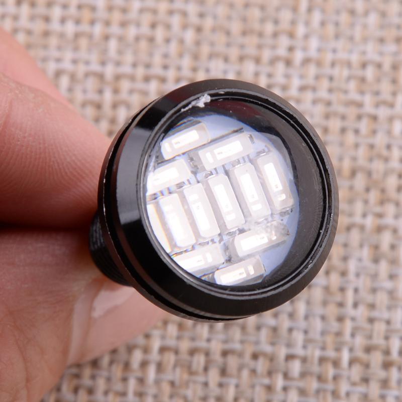 10pcs 15W Car Blue LED Eagle Eye Light DRL Daytime Reverse Backup Parking Rock Lamp 12SMD
