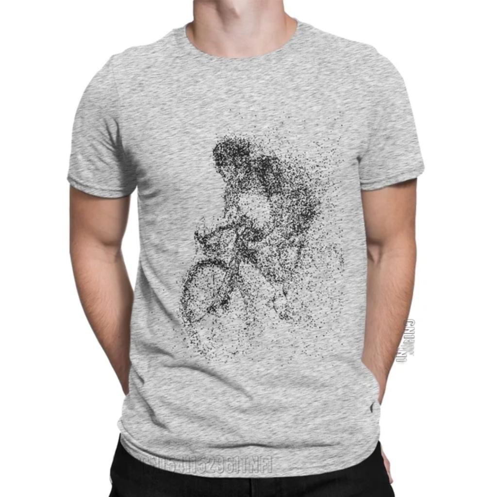 Men's T-Shirts Mountain Bike Cycling Fun Pure 3d Print Tees Classic Oversized Short Sleeve T Shirts Crew Neck Tops