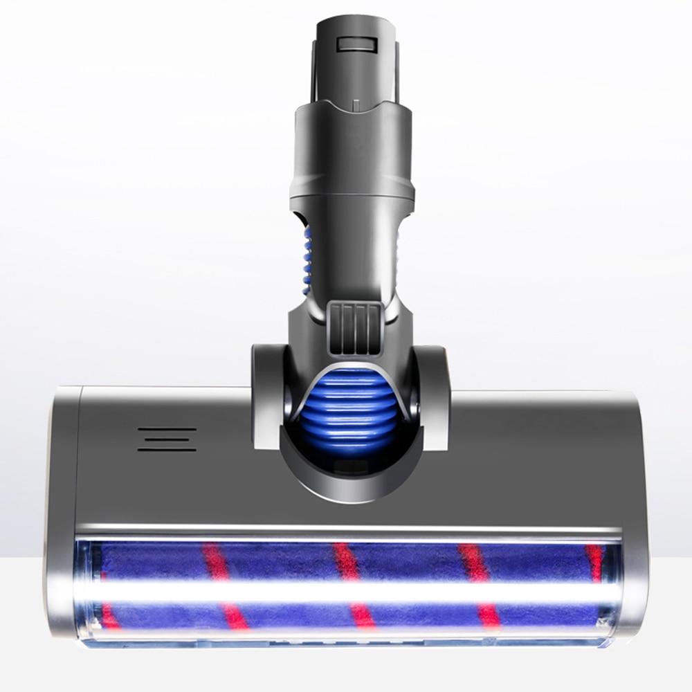 Электрическая турбо-роликовая щетка для Dyson V6 DC58 DC59 DC61 DC62 Быстросъемная щетка со светодиодной подсветкой для ковров с твердым полом