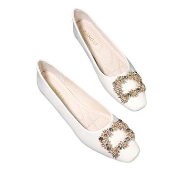 2024 весна-лето женские балетки элегантная женская модная брендовая женская обувь большой размер 42 черный красный