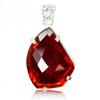84 Ct Lab Created Fancy RED Ruby Pendant 925 Sterling Silver Certified AI-64-NS
