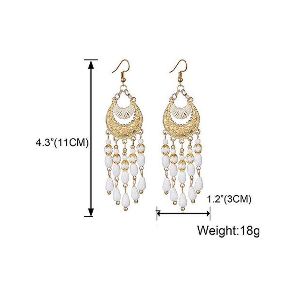 Boho Ethnic Dangle Earring Metal Ear Studs Vintage Drop Pendant Earrings  Jewelry