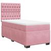 Cadre de lit avec matelas - Maison Exclusive - 80x200 cm - Velours - Tête de lit réglable