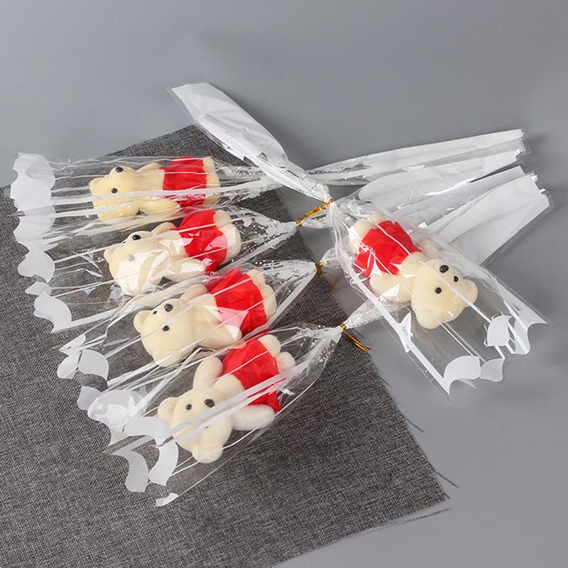 1Pcs Bear Soap Rose Bouquet Valentines Day Gift For Fridend Wedding Bouquet Home