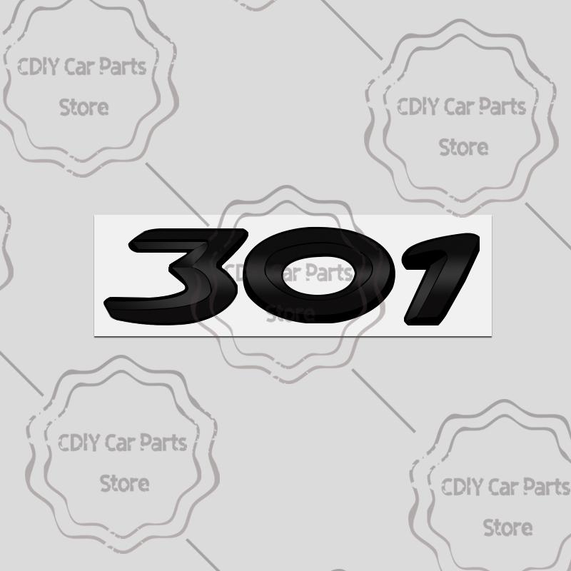 Car Sticker For Peugeot 2008 3008 4008 5008 107 407 308 408 508 307 301 405 208 207 206 Black Letter Emblem Metal Badge Decals