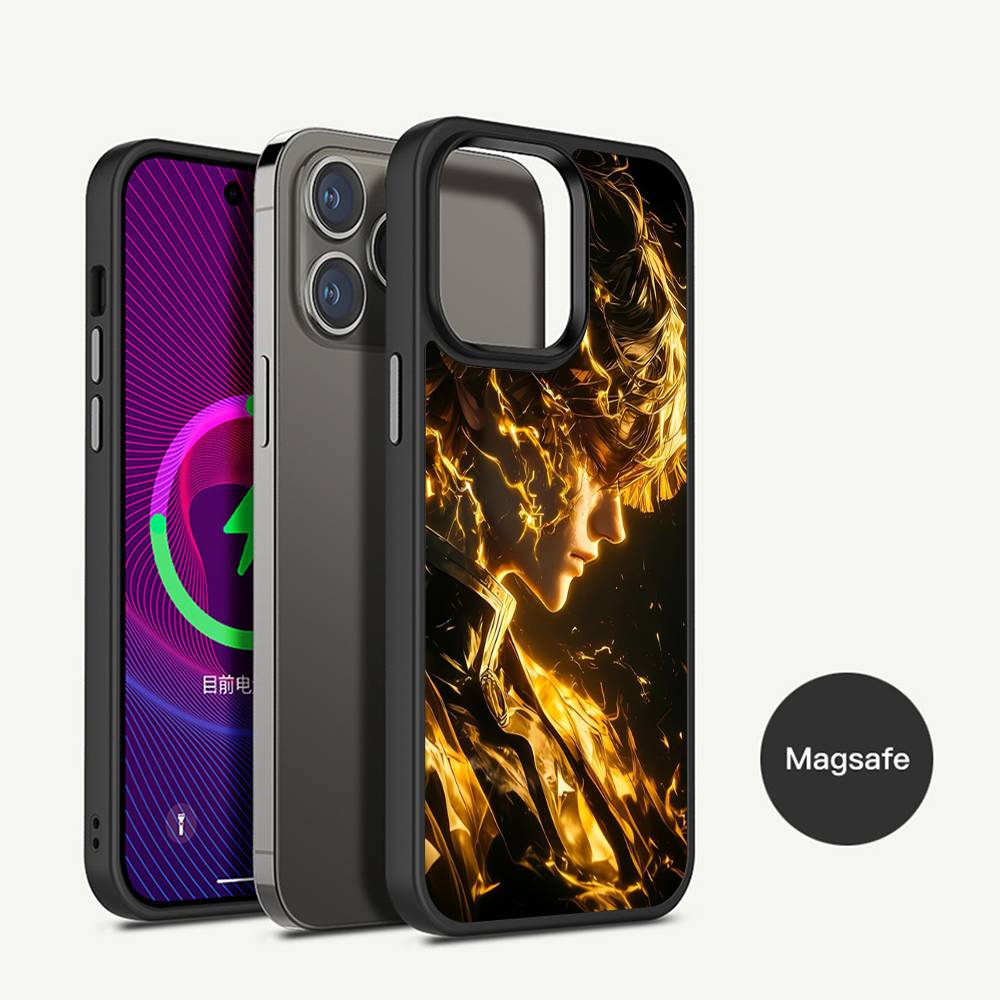 Чехол для телефона Zenitsu Agatsuma Магнитный чехол для iPhone 17 16 14 13 12 11 15 Pro Max Для беспроводной зарядки Чехол