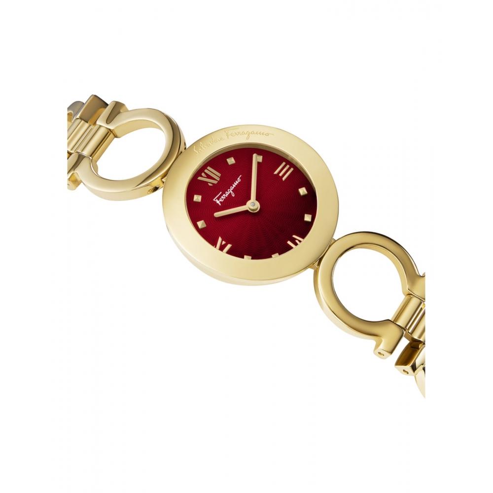Salvatore Ferragamo Часы-браслет Gancino Золото Золото Красный