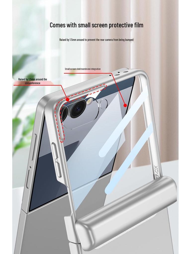 Магнитный чехол Samsung Z Flip7 с держателем для стилуса и защитным корпусом для Flip6