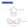 Карабин в форме крыла/звезды, акриловая пряжка, брелок, многоцелевое кольцо для ключей, крючок, декоративная пряжка для сумки, рюкзака