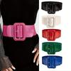 Elastic Stretch Cummerbunds Wide Side Dress Waistband Fashion Corset Belt  For Women