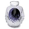 Celestial Sea Print Pullover for Men, Multi-Style Moon Dolphin and Cosmic Artwork Full Graphic Loose Pullover, Crafted for Marine Hobby Meetups