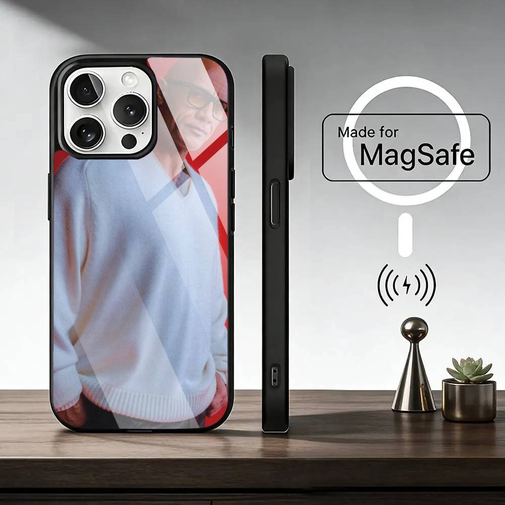 Актер Д-Дуэйн Д-Джонсон Чехол для телефона для iPhone 17, 16, 15, 14, 13, 12, 11 Plus, Pro Магнитный с беспроводной зарядкой MagSafe