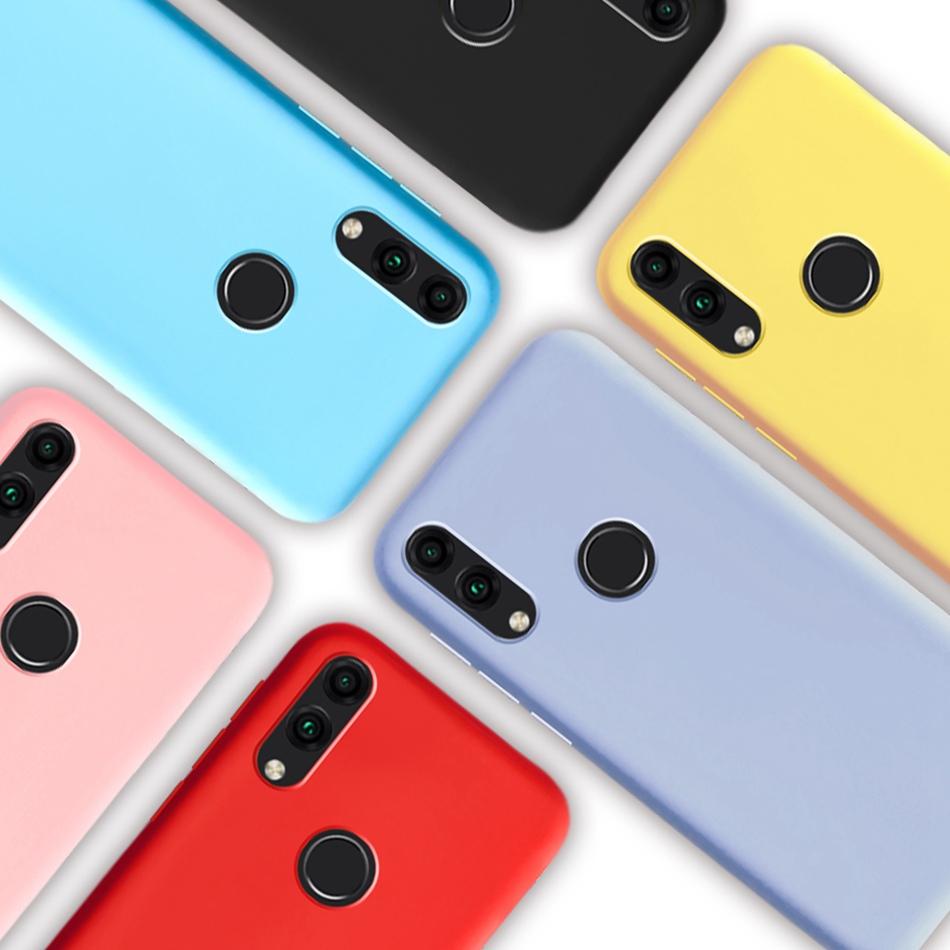 Чехол candy color для телефона Huawei Honor 8C Чехол-бампер Honor 8C 6.26 Мягкий силикон ТПУ Задние крышки для Huawei Honor 8C BKK-L21