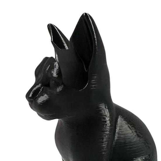 Держатель для очков в виде кошки, напечатанный на 3D-принтере, подставка для очков в виде черной кошки, декоративный органайзер для очков для дома, прикроватной тумбочки, офисного стола, аксессуар