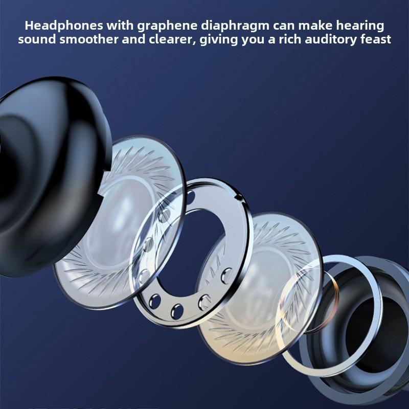 Новая Bluetooth-гарнитура Беспроводная спортивная шейная гарнитура с ультрадолгим сроком службы, цифровой дисплей, шумоподавление, шейная гарнитура